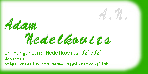 adam nedelkovits business card